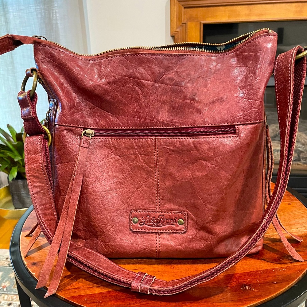 Lucky Brand leather Hobo bag